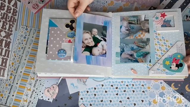 Мой первый скрап альбом с Минни и Микки Маус для моих малышей смотреть онлайн