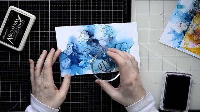 Easy mass-produce Easter Cards using Alcohol Inks смотреть онлайн