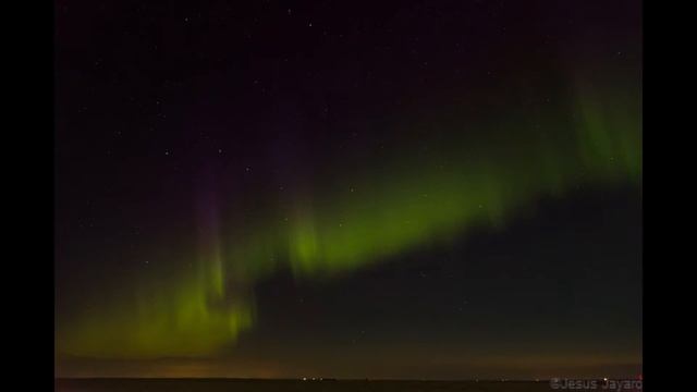 Aurora Borealis - Orkney Viewpoint, Alberta, Canada - 7-16-2017 смотреть онлайн