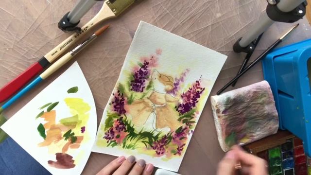 Watercolor painting смотреть онлайн
