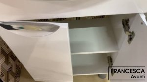 Тумба с раковиной Francesca Доминго 50 белый (2 дв.,ум. Уют 50)