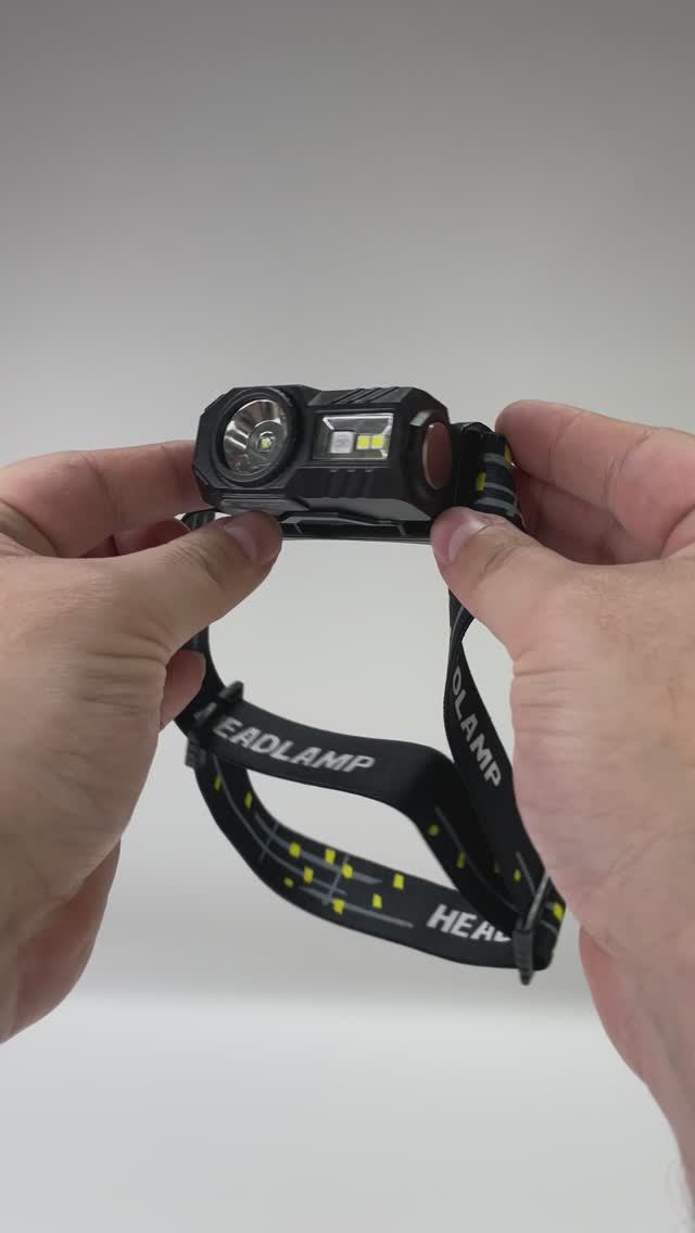 Фонарь налобный PN-131 (светодиод + 4 цвета свечения)