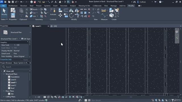 1.18. Closing gap between slab and beam смотреть онлайн