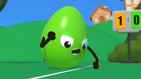 Котенок Котэ и Разноцветные Яйца - Котэ Геймз - Соревнование Кто лучше