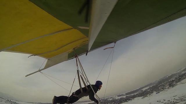 Hang Gliding School Kazakhstan. Учебные полеты 16 февраля 2014г. смотреть онлайн
