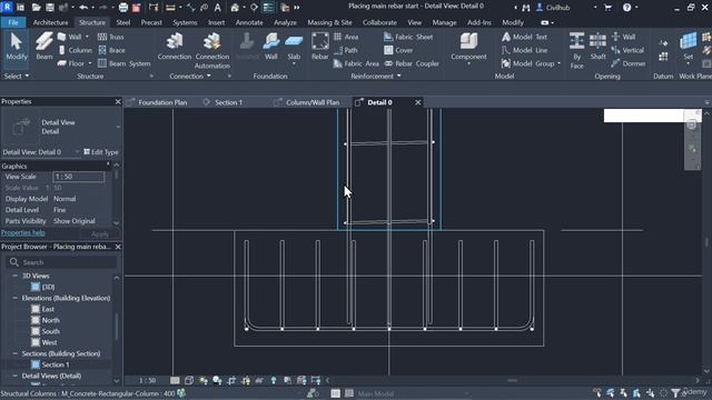 2.8. Rebar using Sketch смотреть онлайн
