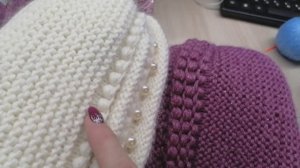 НАВЯЗАЛА ШАПОЧЕК.🧶НА БАЗЕ НОВАЯ ПРЯЖА.🔥👌