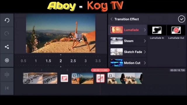 Luma Fade Transition Effect Tutorial | Kinemaster смотреть онлайн