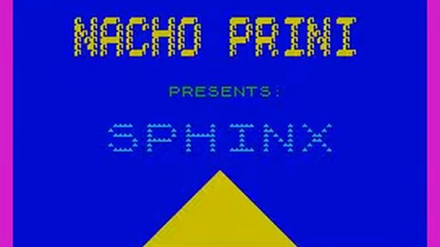 ZX Spectrum 128k: Sphinx (Nacho P.) смотреть онлайн