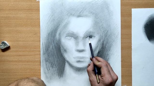 КАК НАРИСОВАТЬ ЛИЦО (портрет) человека карандашом С НУЛЯ? Крутая методика для НАЧИНАЮЩИХ! смотреть онлайн