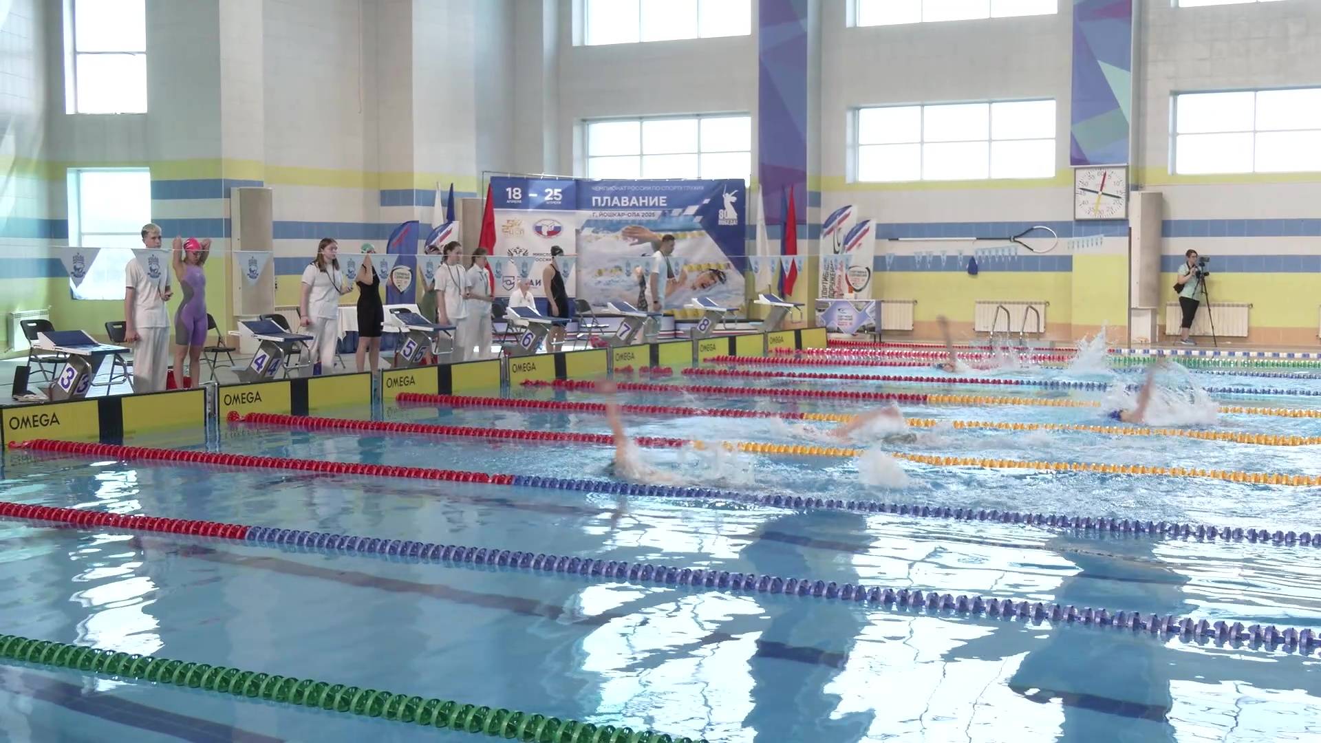 В Йошкар-Оле стартовал чемпионат России по плаванию среди спортсменов с глухотой смотреть онлайн