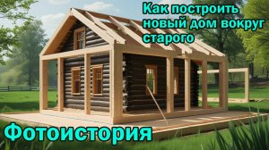Как построить новый дом вокруг старого - фотоистория