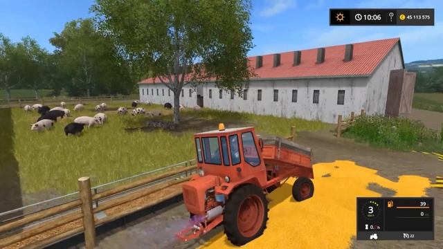 Farming Simulator 2017. БЕРЕЗОВКА. ТРАКТОР Т-16. смотреть онлайн