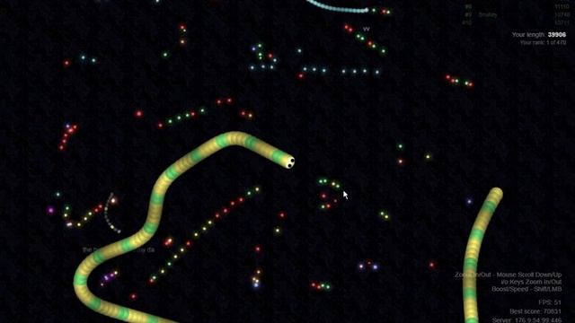 SLITHER.IO МАССА 50 000+ ALIM