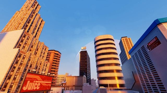Pure-Sky 2.2 Demo scene with a large city, (Blender 2.91EEVEE). смотреть онлайн