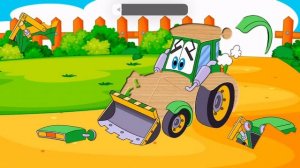 Car puzzles пазлы машинки синий трактор по полям #синийтракторедет #пазл #games