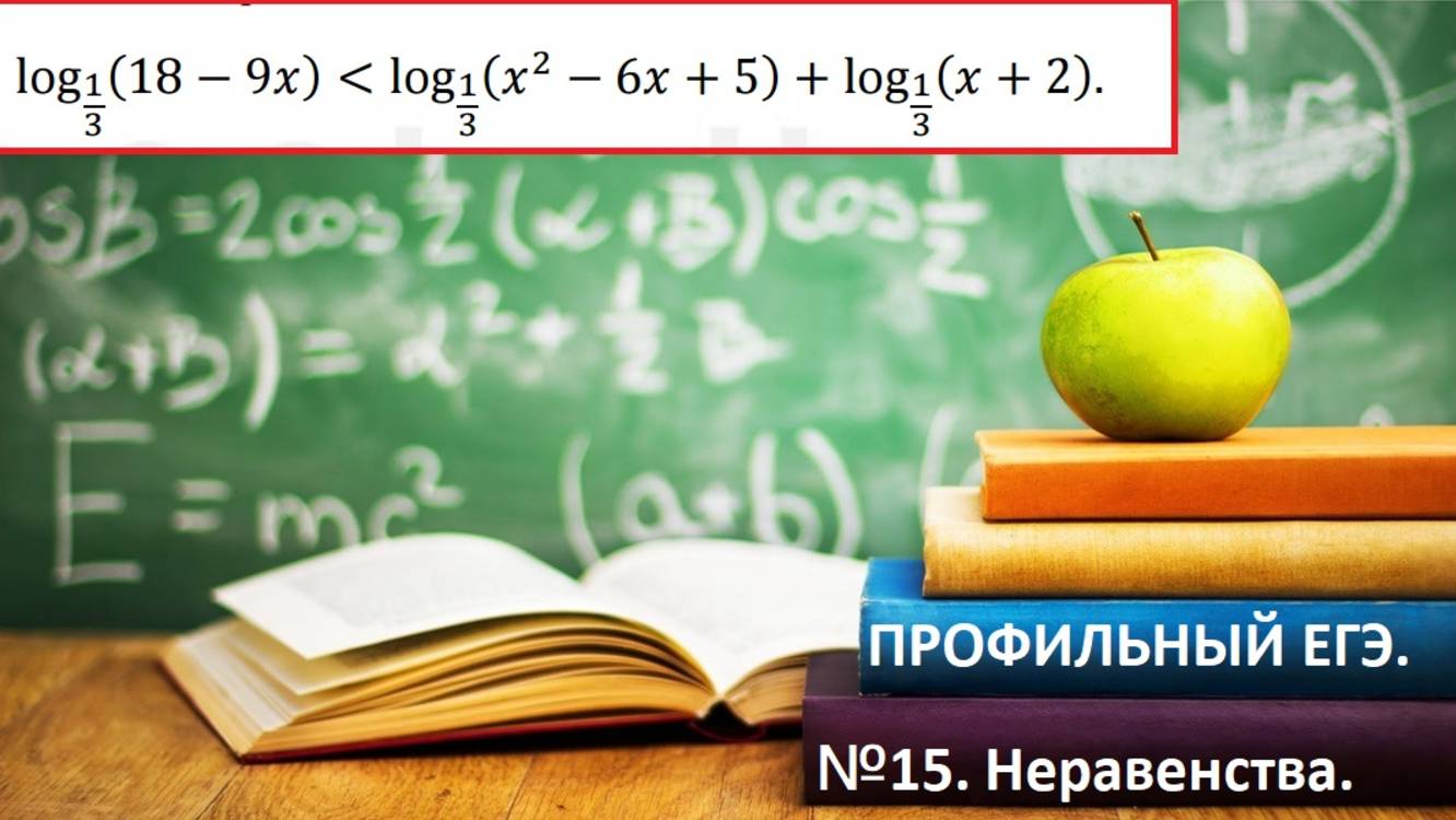 ПРОФИЛЬНЫЙ ЕГЭ 2026 .№15. Логарифмическое неравенство.