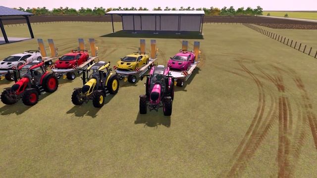 COLORS OF TRANSPORTING CARS LAMBORGHINI HURACAN WITH COLORS - FARMING SIMULATOR 22 смотреть онлайн