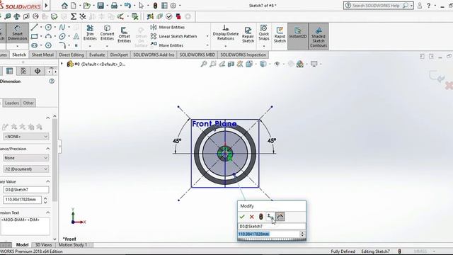 SolidWorks Tutorial #8 #wheel #Sky Tech #SolidWorks #CAD CAM Tutorials #Youtube