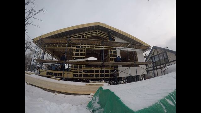 Фасад из скандинавской доски с поднятым ворсом смотреть онлайн