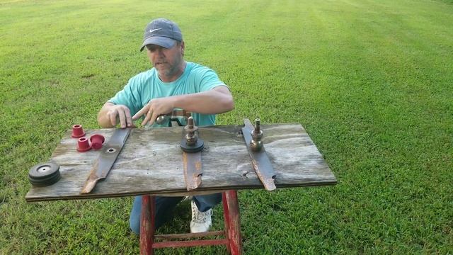 Is your mower cutting uneven or leaving strips of grass? Maybe this video will help.