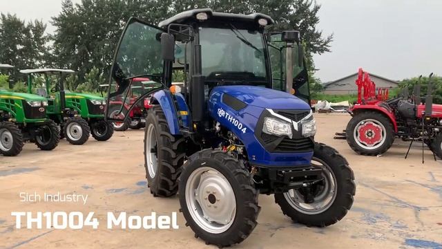 The Details Shown of TH1004 Tractor 100hp 4wd Farm Tracto with Cab-Shanghai Sich Industry смотреть онлайн