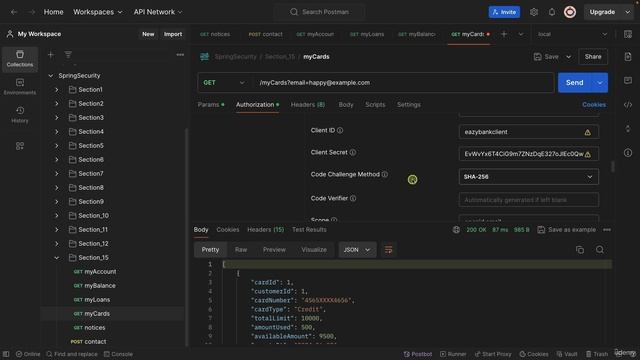 160 Testing Authorization code PKCE grant types using Postman App смотреть онлайн
