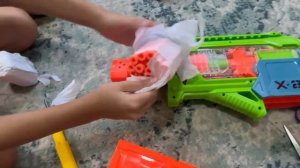 Unboxing NERF Double Punch Gun!