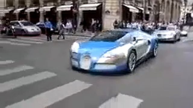 Bugatti Veyron Beautiful color in Paris,sport cars video, sport cars 2016, Antique Cars TV смотреть онлайн