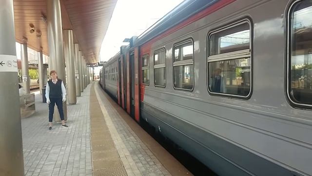 ЭД4М-0395 и ЭД4М-0394 На станции Ростокино