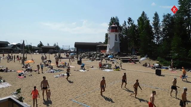 Где купаться в Ленобласти? Лучший общественный пляж на Ладожском озере смотреть онлайн