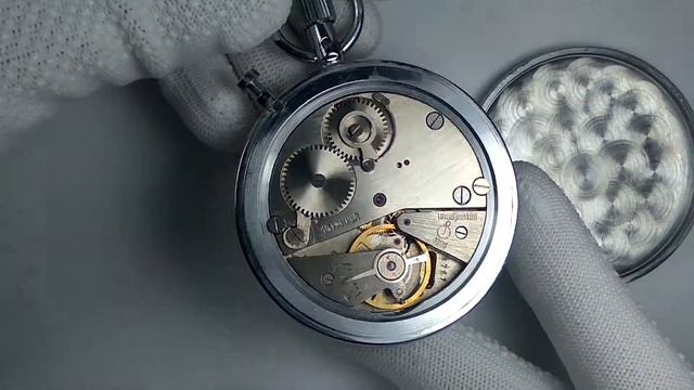☭Vintage USSR Russian Agat Stop Watch Mechanical in Metal Case 16 jewels 2 dials смотреть онлайн