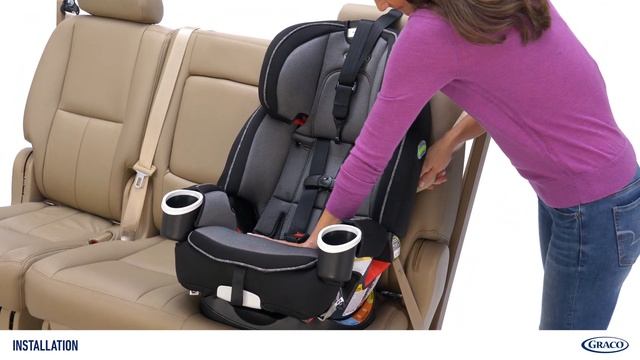 Graco® 4Ever® Family Forward-Facing Seat Belt Installation смотреть онлайн