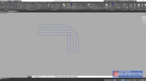 Как скруглить углы в Автокаде на примере угловой лестницы