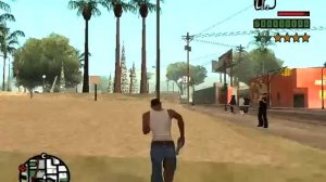 GTA  San Andreas 4 звезды побег от копов