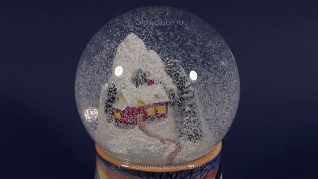 Шар со снегом "Домик на утёсе" смотреть онлайн