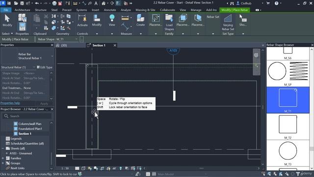 2.5. Placing the stirrups in Column смотреть онлайн