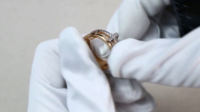 Кольцо из золочёного серебра AQUAMARINE с фианитом А68735А-пк смотреть онлайн