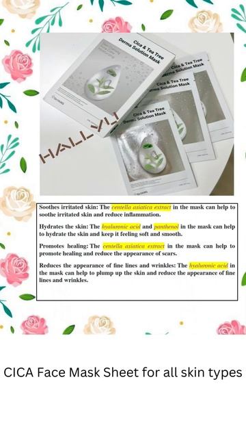 Dr.yams mask sheets #niacinamide #skincare #vitamin #peptides #hyaluronicacid #centella #beautiful