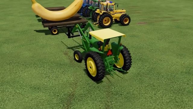 TRANSPORT GIANT COLORED BANANA WITH TRACTORS Ep1 || TRANSPORT OF COLORS - Farming Simulator 22 097E смотреть онлайн