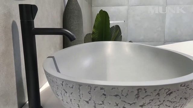 Eggshell Concrete Pure Acrylic Countertop Basin смотреть онлайн