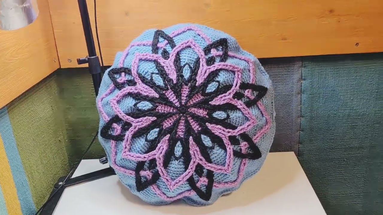 Круглая основа для подушки из квадратной, лайфхак.