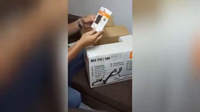 unboxing chainsaw stihl ms180 смотреть онлайн