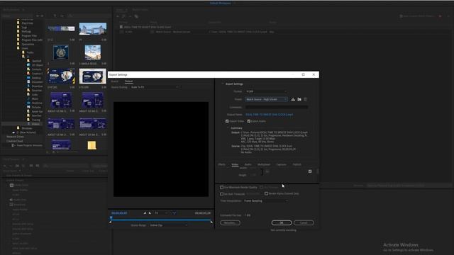 Avi video file to Mp4 video File Convert in 1 Minute using Adobe Media Encoder смотреть онлайн