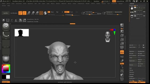 ZBrush Sculpting a Avatar Character - Jake Sully смотреть онлайн