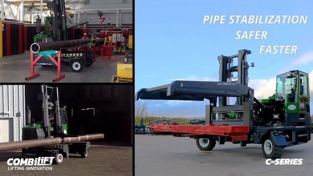 Combilift - C-Series - Multi-directional Forklift - Long Load Handling in the Oil Industry смотреть онлайн