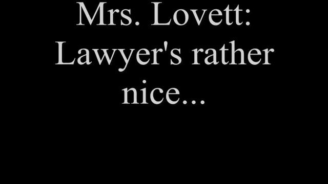 Sweeney Todd - A Little Priest lyrics смотреть онлайн