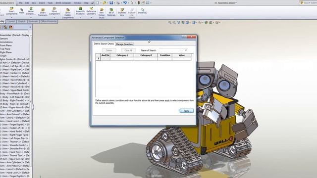 SolidWorks 2012 Hints and Tips: Assemblies 3 - Filter & Advanced Select смотреть онлайн