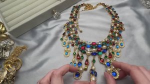 8. РАСПАКОВКА Винтажной бижутерии Arnold Scaasi, Napier, Avon и др.