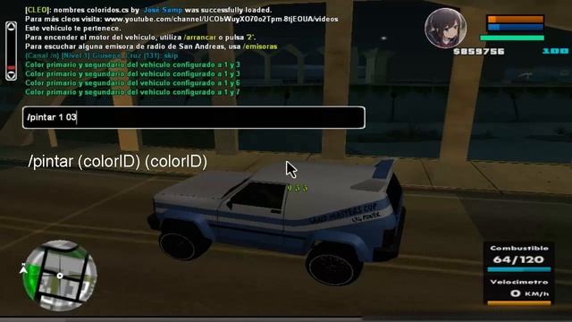 [CLEO] Cambiar colores del vehiculo - SAMP 0.3.7 смотреть онлайн